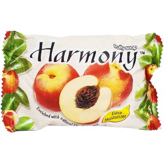                       Harmony Peach Enriched Extra Moisturizer Fruity Soap (75g)                                              