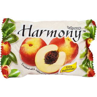                       Harmony Fruity Peach Face & Body Soap - Pack Of 1 (75g)                                              