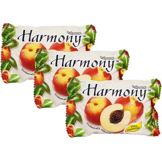                       Harmony Fruity Peach Face  Body Soap - Pack Of 3 (75g)                                              