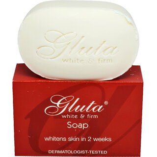                       Gluta White  Firm Whiten Face  Body Soap - Pack Of 1 (135g)                                              