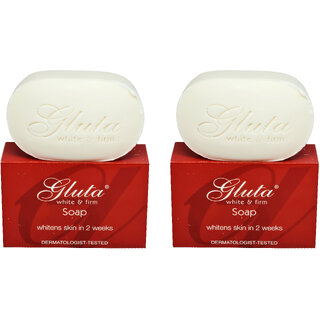 Gluta White Firm Whiten Face Body Soap - Pack Of 2 (135g) Gluta White Firm Whiten Face Body Soap - Pack Of 2 (135g)