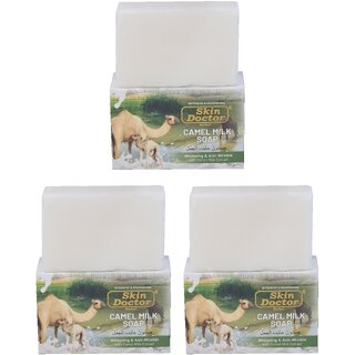                       Skin Doctor Camel Milk Herbal Soap - Pack Of 3 (100g)                                              