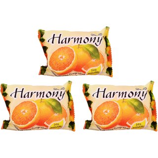                       Harmony Fruity Orange Soap - 75gm (Pack Of 3)                                              