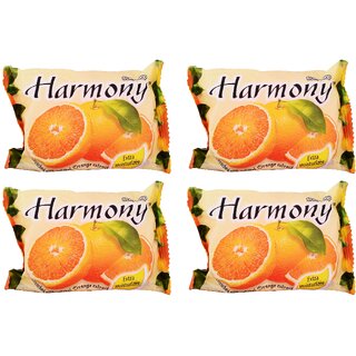                       Harmony Fruity Orange Soap - 75gm (Pack Of 4)                                              