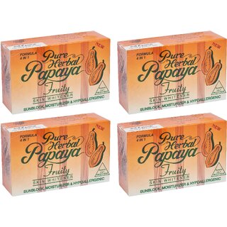                       Pure Herbal Papaya Fruity Soap - 135g (Pack Of 4)                                              