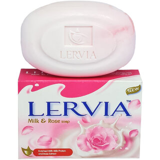                      Lervia Milk And Rose Soap - 90g                                              