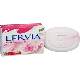                      Lervia Milk & Rose Soap - 90gm                                              