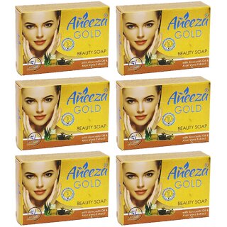                       Aneeza Gold Beauty Soap - 90g (Pack Of 6)                                              