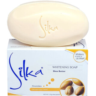                       Silka Whitening Shea Butter For Skin Nourishing Soap (135g)                                              