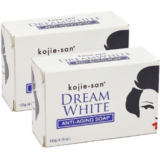                       Kojie San Dream White Anti-Aging Face & Body Soap - Pack Of 2 (135g)                                              