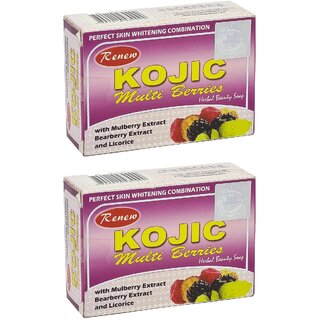                       Renew Kojic Multi Berries Herbal Beauty Soap - 135g (Pack Of 2)                                              
