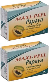 Maxi Peel Papaya Whitening Soap - 135g (Pack Of 2)