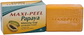 Maxi Peel Skin Whitening Papaya Soap - 135gm