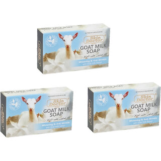                       Skin Doctor Goat Milk Whitening  Anti-Wrinkle Soap - 100g (Pack Of 3)                                              