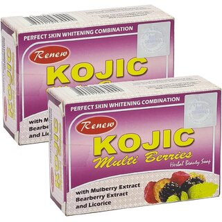                       Renew Kojic Multi Berries Face Beauty Soap -  Pack Of 2 (135g)                                              