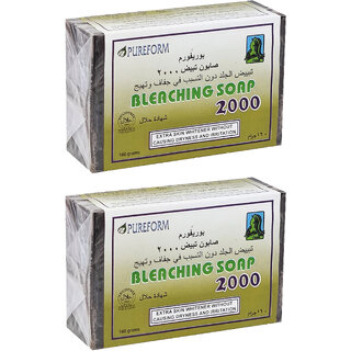                       Pureform Bleaching Skin Whitener 2000 Soap - 160g (Pack Of 2)                                              