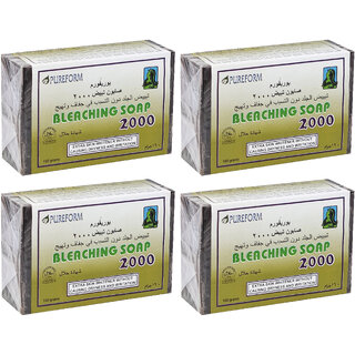                       Pureform Bleaching Skin Whitener 2000 Soap - 160g (Pack Of 4)                                              