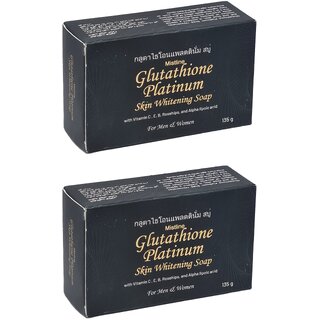                       Mistline Glutathne Platinum Skin Whitening Soap - 135gm (Pack Of 2)                                              