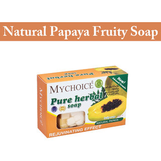 MyChoice Pure Herbal Papaya Fruity Soap - (100 gram)