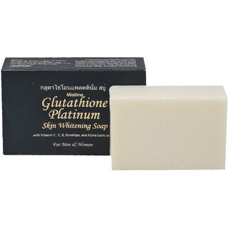                       Mistline Glutathne Platinum Skin Whitening For Men & Women Soap - 135gm                                              