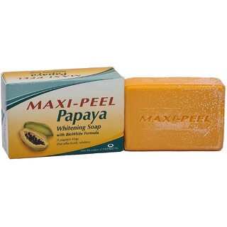 Maxi Peel Skin Whitening Papaya Soap - 135gm