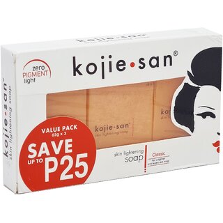 Kojie San Skin Lightening Classic Soap - 3X65g Kojie San Skin Lightening Classic Soap - 3X65g