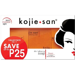 Kojie San Skin Lightening Whitening Soap (3X65gm) Kojie San Skin Lightening Whitening Soap (3X65gm)