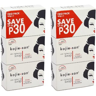                       Kojie San Skin Lightening Classic Soap - 3X100g (Pack Of 2)                                              