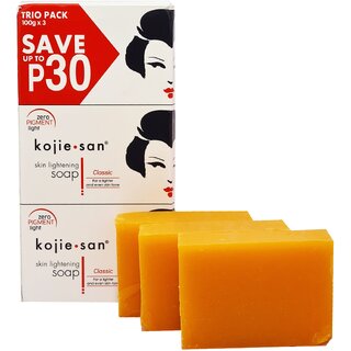 Kojie San Skin Lightening Classic Soap (3X100gm) Kojie San Skin Lightening Classic Soap (3X100gm)