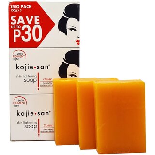                       Kojie San Skin Lightening Soap - 3X100g                                              