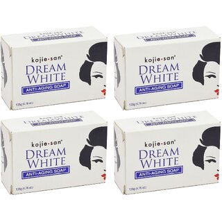                       Kojie San Dream White Anti Aging Soap - 135g (Pack Of 4)                                              