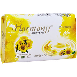                       Harmony Milky  Creamy Sunflower Beauty Soap - 135g                                              