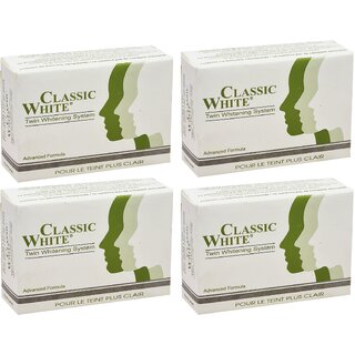                       Classic White Twin Whitening Soap - 85gm (Pack Of 4)                                              