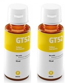 Realink Ink Cartridge GT51 GT52 Ink Bottle Compatible for Gt5810 5811 Gt5820 Pack Of 2 Yellow Ink Bottle ()