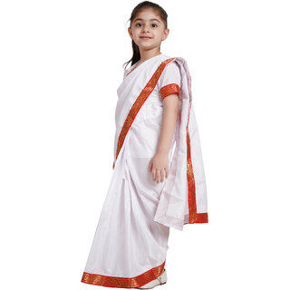 Kaku Fancy Dresses Our Community Helper Teacher Saree For Girls