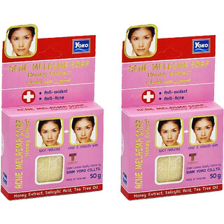                       Yoko Acne Melasma Honey Extract Soap - 50g (Pack Of 2)                                              