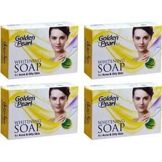 Golden Pearl Whitening For Acne Oil Skin Soap - 100g (Pack Of 4) Golden Pearl Whitening For Acne Oil Skin Soap - 100g (Pack Of 4)