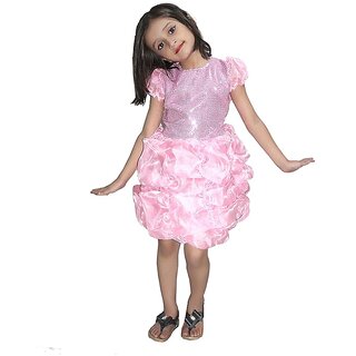                       Kaku Fancy Dresses Fairy Tales Barbie Girl Frock Costume  Fairy Tales Dress for Girls                                              