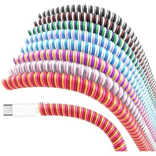                       menaso 1.5 Meters Cable Protector, Data Cable  headphone Saver, Cord Protective Cover Cable Protector  (Multi Color)                                              