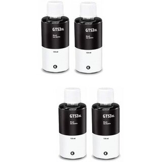                       Realink Ink GT53XL BK Compatible For Gt5810 Gt5811 Gt5820 Gt5821 Pack Of 4 Black Ink Bottle ()                                              