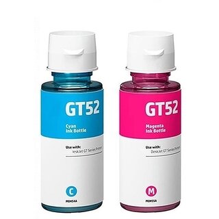                       Realink GT52 Cyan + GT52 Magenta Ink Compatible for Gt5810 Gt5811 Gt5820 Pack Of 2 Cyan Ink Bottle ()                                              