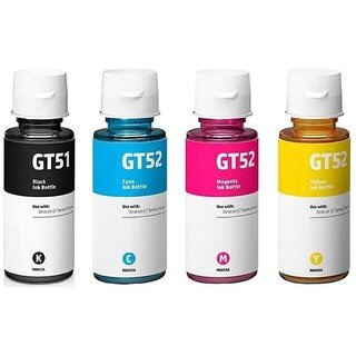                      Realink Ink GT51 52 Multi Black + Tri Color Combo Pack Ink Bottle ()                                              