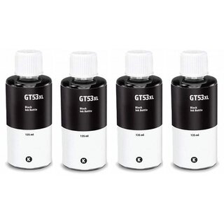                       Realink GT53XL BK Compatible For Gt5810 Gt5811 Gt5820 Gt5821 310 Pack Of 4 Black Ink Bottle ()                                              