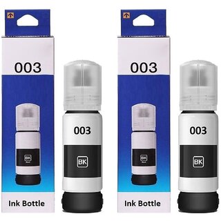                       Realink Cartridge 003 Ink Bottle Compatible For L3100 L3101 L3110 L3150 Pack Of 2 Black Ink Cartridge ()                                              
