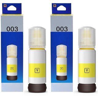                       Realink Cartridge 003 Ink Compatible Printer For L3100 L3101 L3110 L3150 Pack Of 2 Yellow Ink Cartridge ()                                              