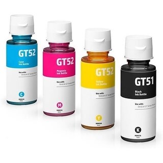                       Realink Ink GT51 GT52 Combo Pack Ink Bottle Black + Tri Color Combo Pack Ink Bottle ()                                              