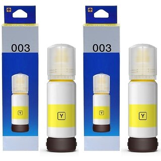                       Realink Cartridge Ink 003 Ink Compatible For L3100 L3101 L3110 L3150 Pack Of 2 Yellow Ink Cartridge ()                                              
