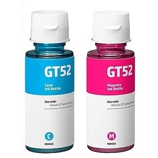                       Realink Ink Cartridge GT52 Cyan + GT52 Magenta Ink Compatible for Gt5810 5811 Pack Of 2 Cyan Ink Bottle ()                                              