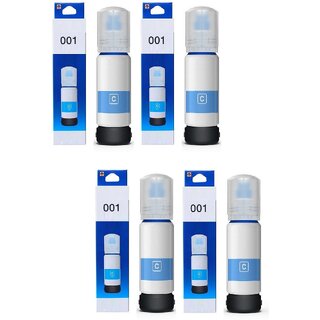                       Realink 001 Ink Bottle Compatible Printer for L4150, L4160, L6170, L6190 L6160 Pack Of 4 Cyan Ink Bottle ()                                              
