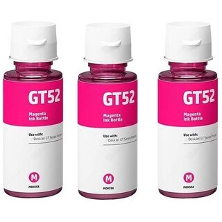                       Realink Ink GT51 GT52 Ink Bottle Compatible for Gt5810 Gt5811 Gt5820 Gt5821 Pack Of 3 Magenta Ink Bottle ()                                              